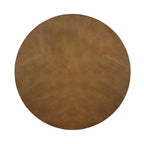 Table basse circulaire en bois de style Mid-Century pour salon de ferme