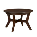 Table basse circulaire en bois de style Mid-Century pour salon de ferme