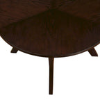 Table basse circulaire en bois de style Mid-Century pour salon de ferme