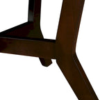 Table basse circulaire en bois de style Mid-Century pour salon de ferme