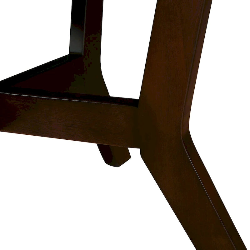 Table basse circulaire en bois de style Mid-Century pour salon de ferme