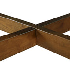 Table basse circulaire en bois de style Mid-Century pour salon de ferme