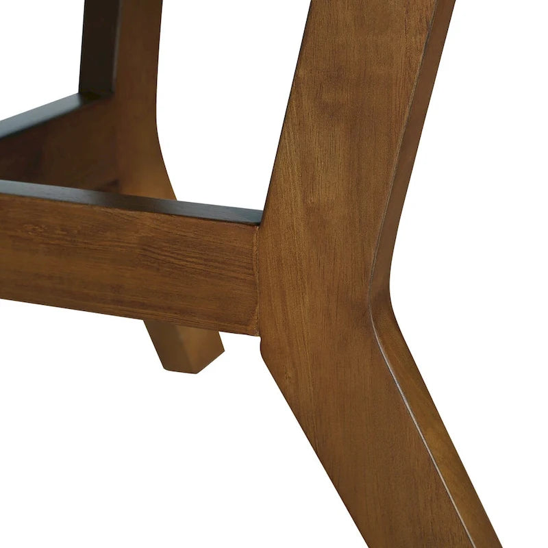 Table basse circulaire en bois de style Mid-Century pour salon de ferme