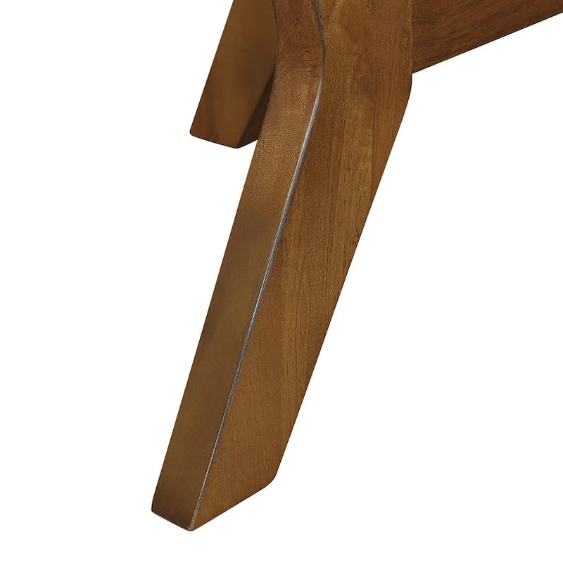 Table basse circulaire en bois de style Mid-Century pour salon de ferme