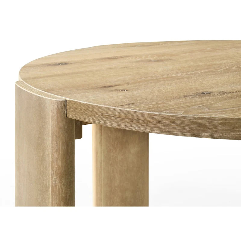 Table à manger ronde Bowen, finition chêne, 47 po
