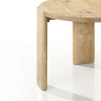 Table à manger ronde Bowen, finition chêne, 47 po