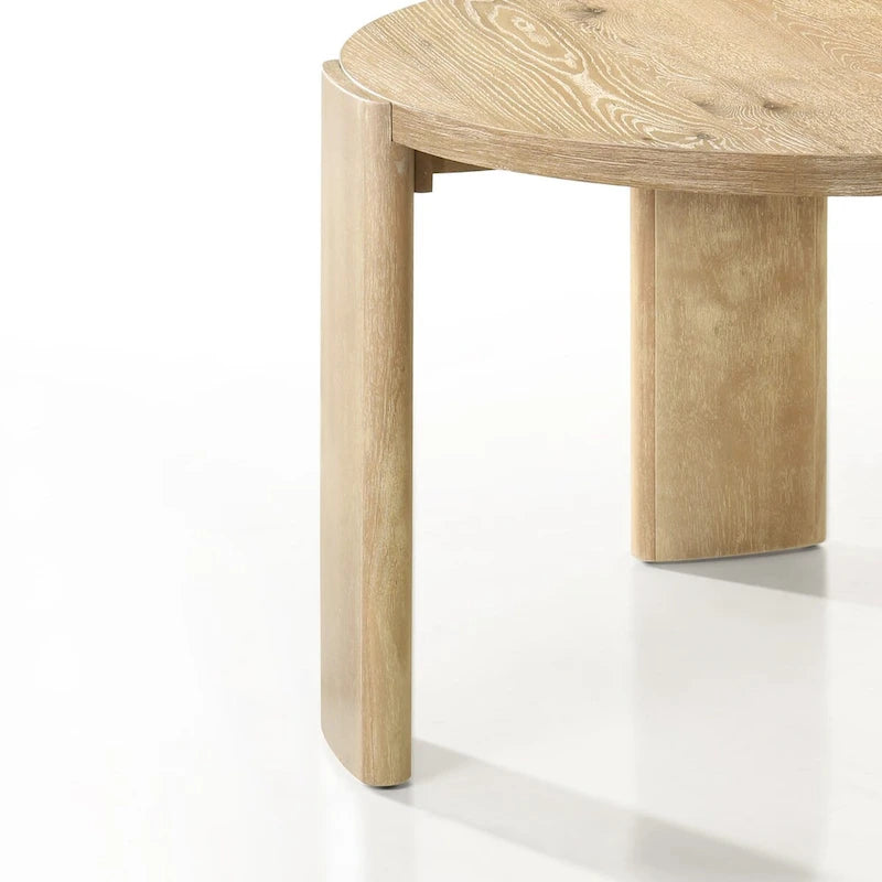 Table à manger ronde Bowen, finition chêne, 47 po