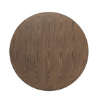 Table à manger ronde de 42 pouces pour 4 personnes, Table de cuisine rétro, Table de salle à manger en bois avec pieds en bois massif, Ultra facile à assembler