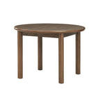 Table à manger ronde de 42 pouces pour 4 personnes, Table de cuisine rétro, Table de salle à manger en bois avec pieds en bois massif, Ultra facile à assembler