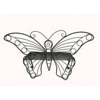 Banc Papillon Ancien en Métal Noir