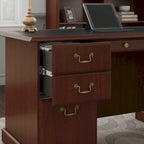 Bureau de direction Bush Furniture Saratoga avec tiroirs et rangements