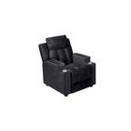 Fauteuil inclinable de luxe pour enfants avec repose-pieds, appuie-tête et 2 porte-gobelets, en microfibre, pour les enfants de 3 ans et plus